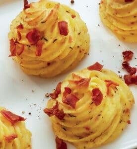 Bacon-Thyme Duchess Potatoes