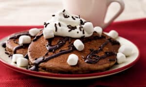 Hot Chocolate Pancakes