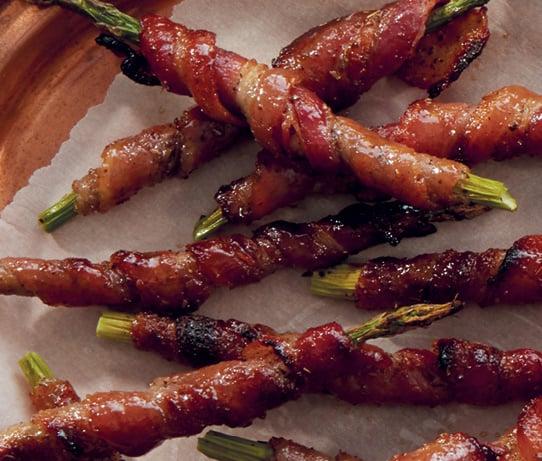 Maple Bacon-Wrapped Asparagus