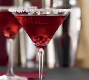 Pomegranate-Ginger Prosecco Cocktails