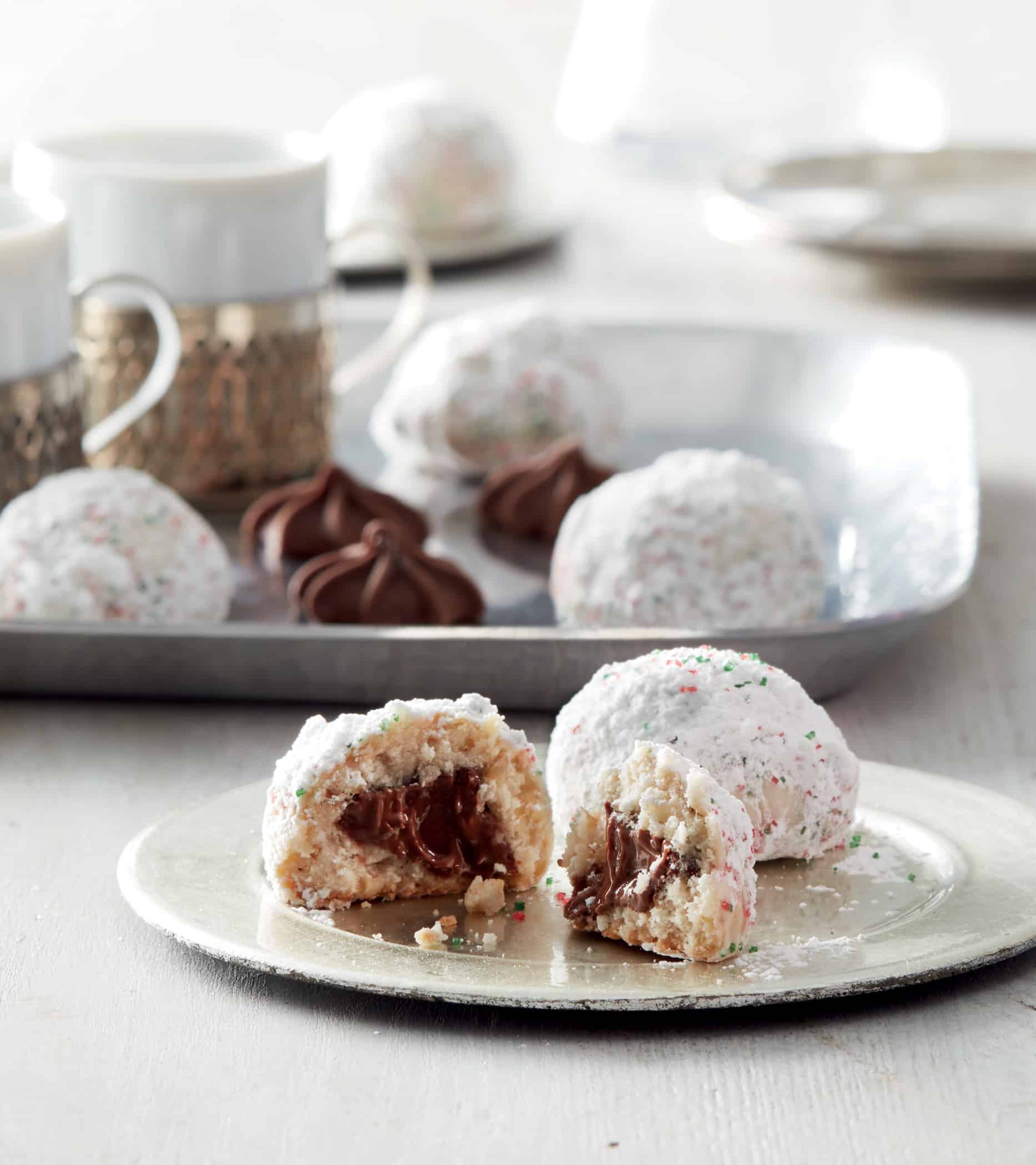 Chocolate-Filled Russian Tea Cakes