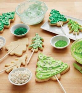Christmas Tree Cookie Pops