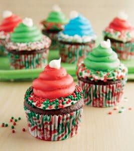 Elf Hat Cupcakes