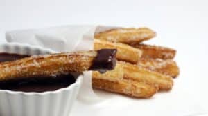 Mini Churro–Salted Caramel Cream Puffs