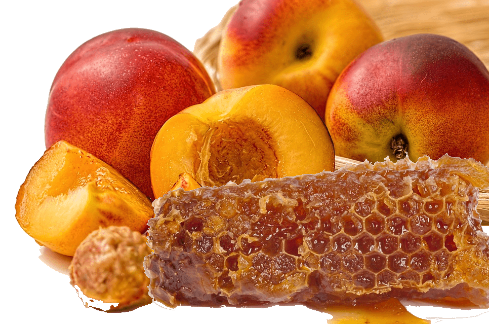 peaches and honey