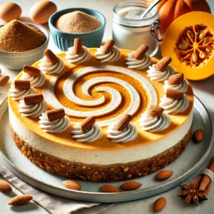 Pumpkin Swirl Protein Cheesecake