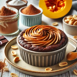 Single Serve Chocolate Peanut Butter Cake