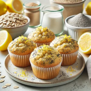 Zesty Lemon Poppyseed Muffins