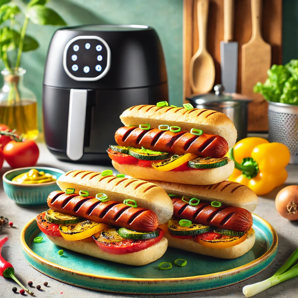 Air-Fried Sausage and Veggie Sandwiches