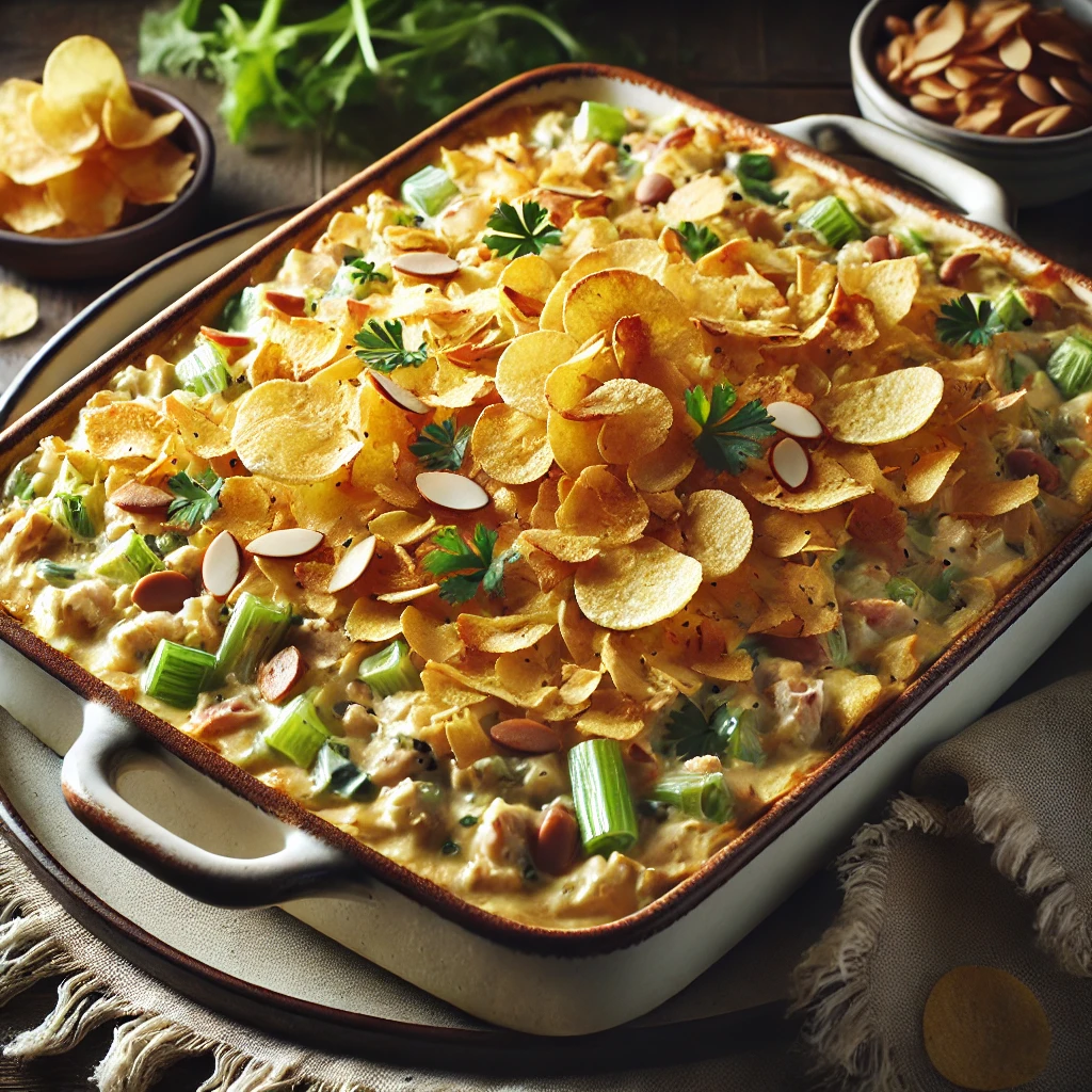 Baked Chicken Salad Casserole