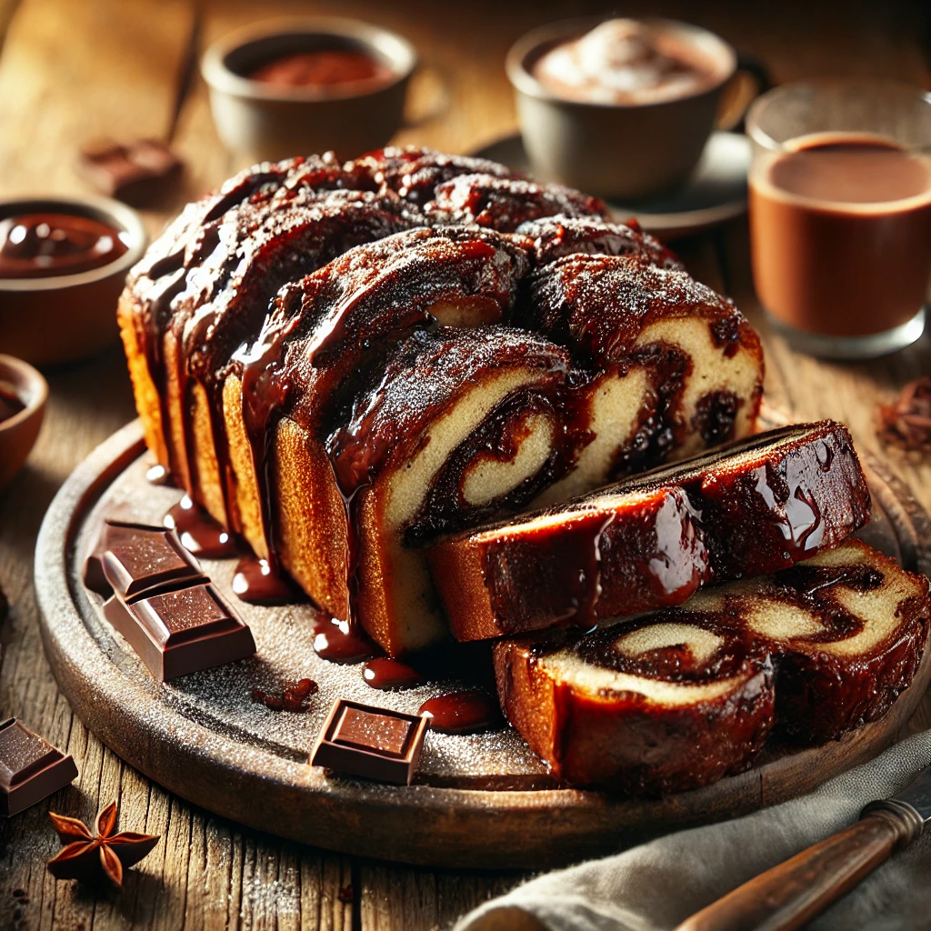 Chocolate Quicky Sticky Bread