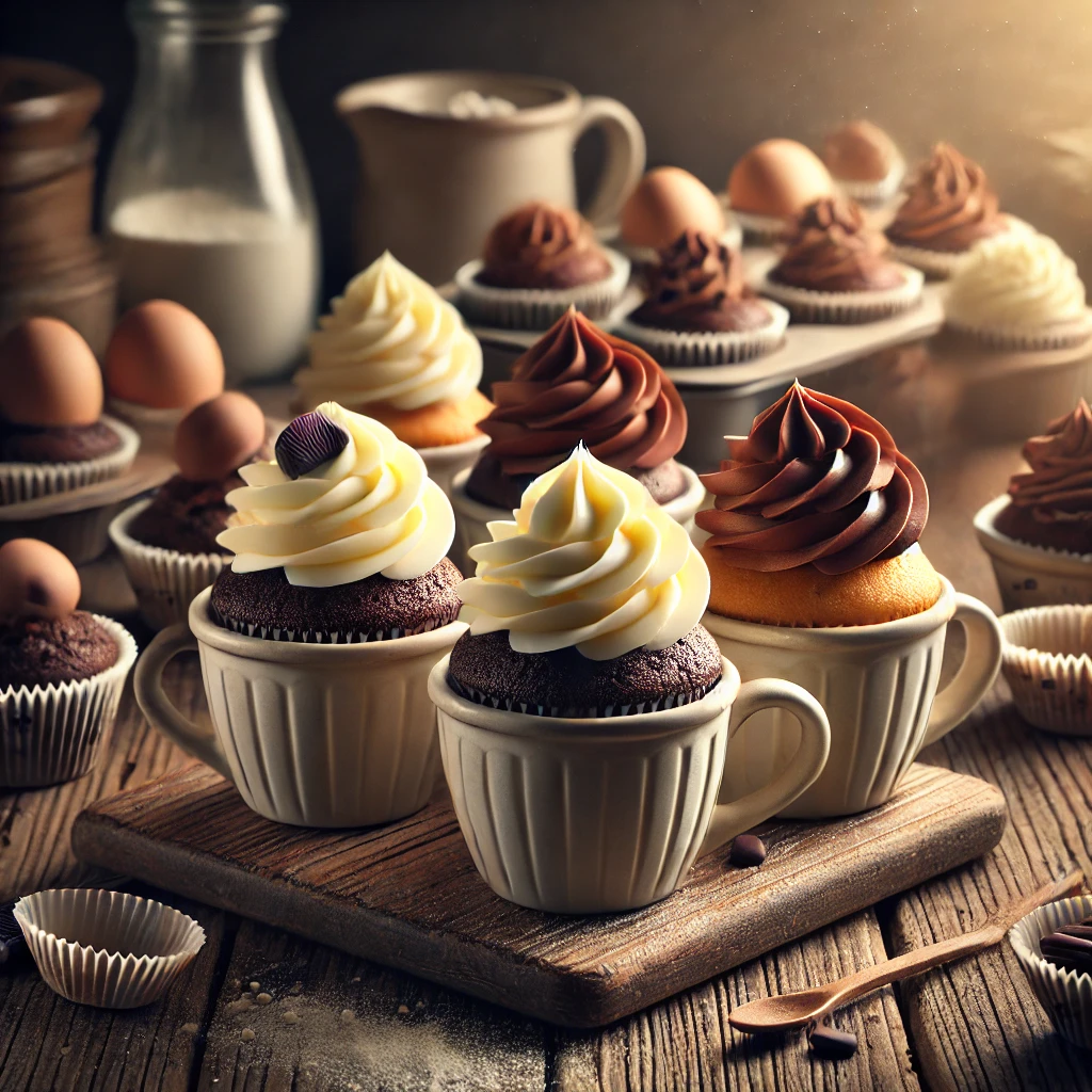 Chocolate & Vanilla Cupcakes