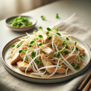 Crispy Chicken with Fresh Bean Sprouts