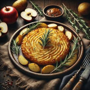 Crispy Swiss Rösti with Rosemary & Apple