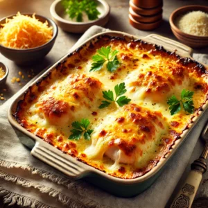 Double Cheese Fish Casserole