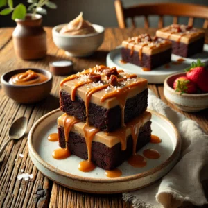 Dulce-Frosted Chipotle Brownies