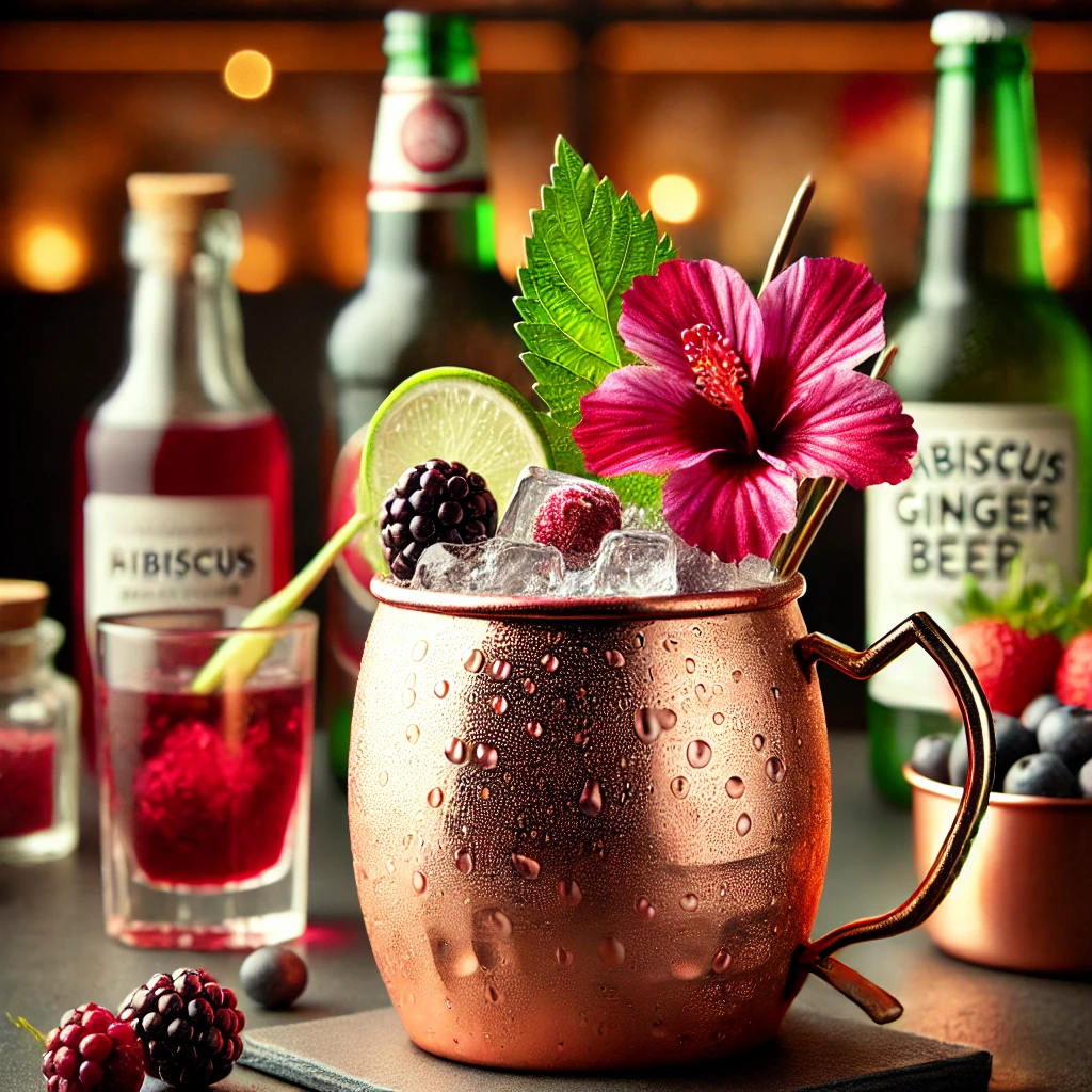 Floral Fusion Mule A Hibiscus-Berry Deligh