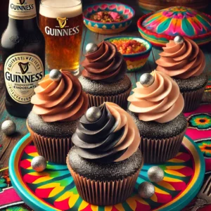 Guinness and Chocolate Cupcakes with Baileys Frosting