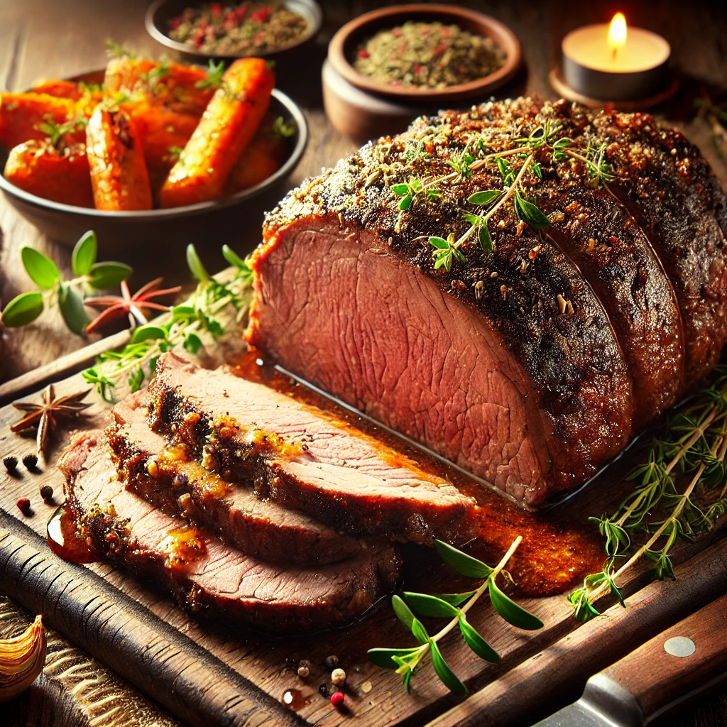 Herb-Crusted Dijon Chuck Roast