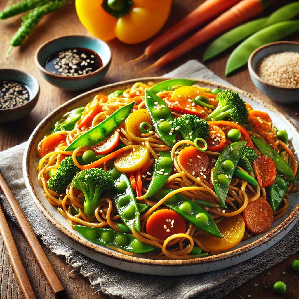 Homemade Veggie Chow Mein