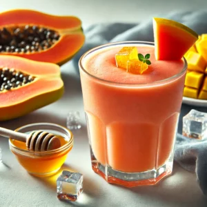 Honey-Sweetened Papaya Smoothie