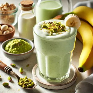 Nutty Pistachio Banana Smoothie