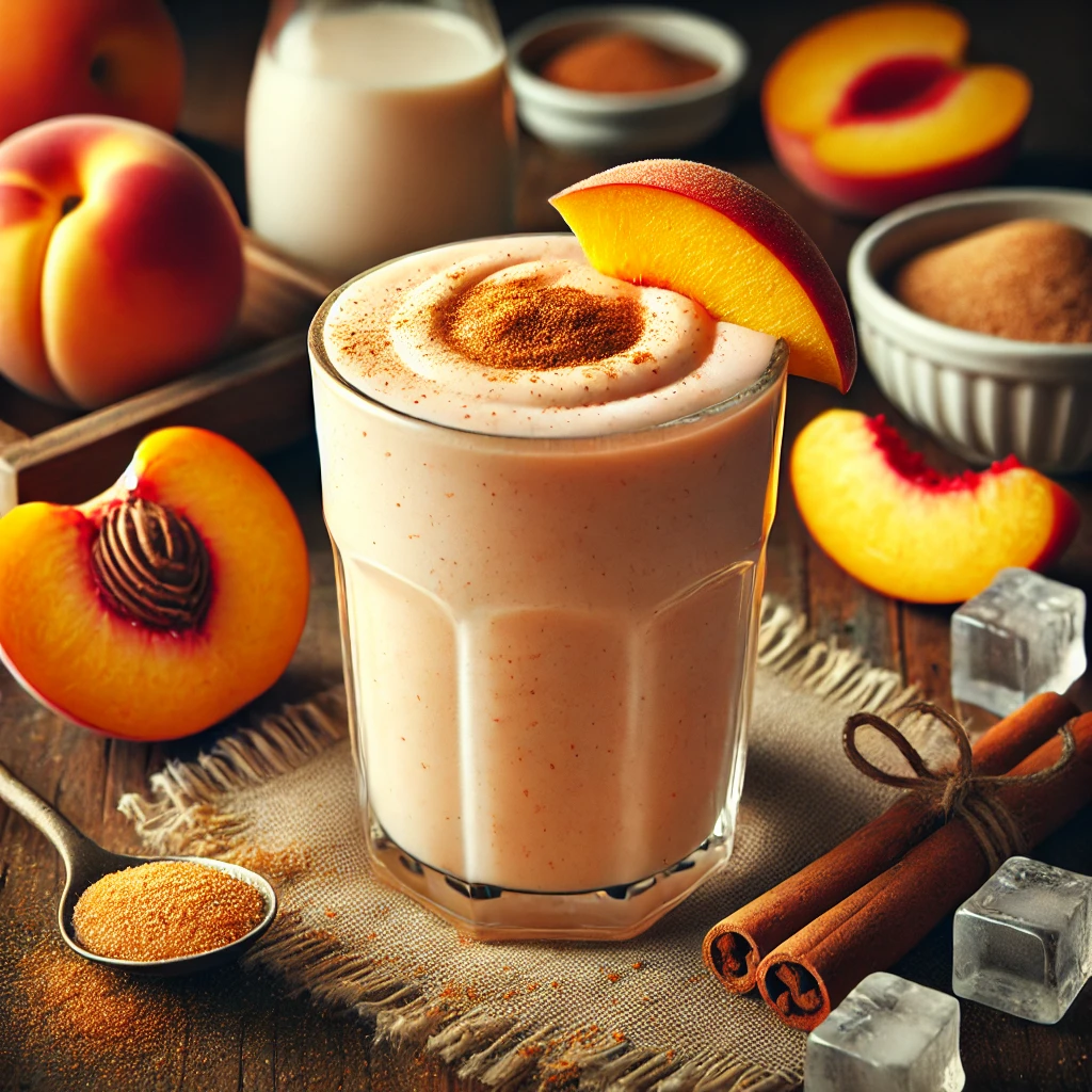Peach Cinnamon Bliss Smoothie