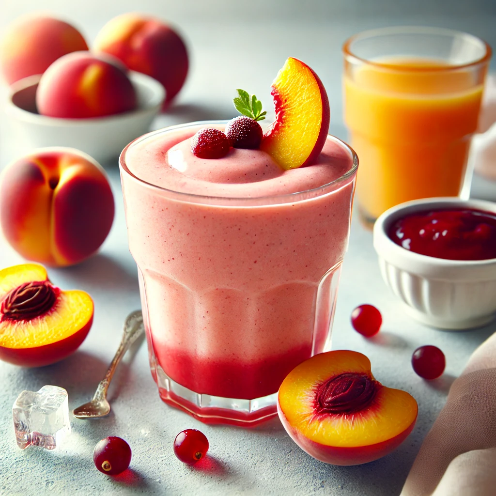 Peaches & Cranberry Smoothie