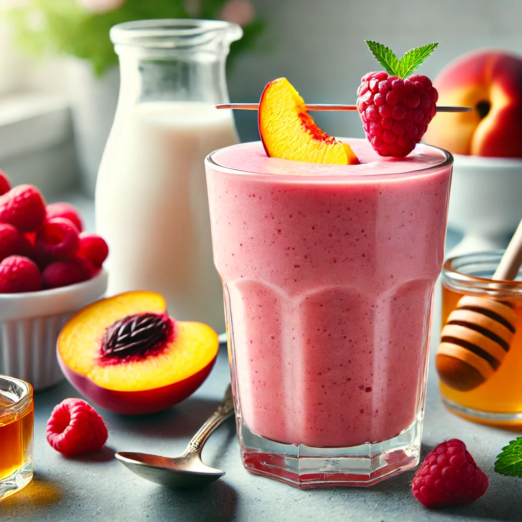 Raspberry Peach Bliss Smoothie