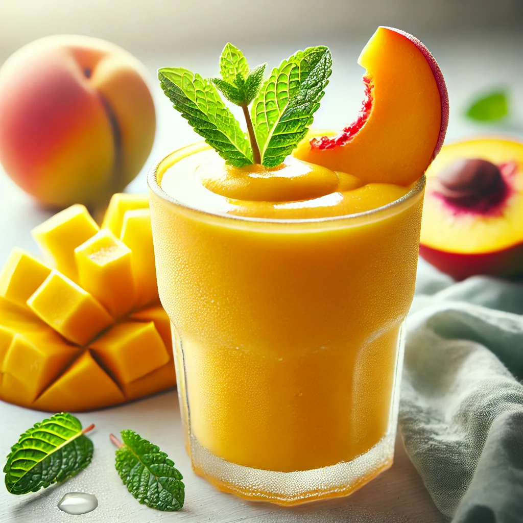 Refreshing Mango Peach Smoothie