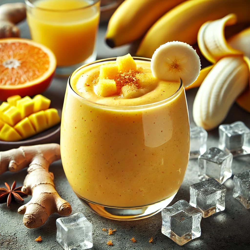 Refreshing Orange Pineapple Ginger Smoothie