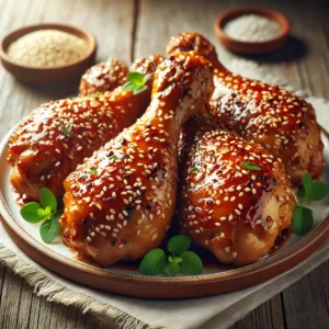 Sesame-Glazed Broiled Chicken Drumsticks Recipe