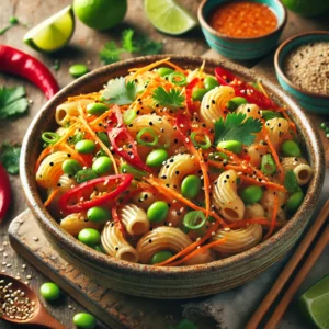 Spicy Asian-Inspired Macaroni Salad