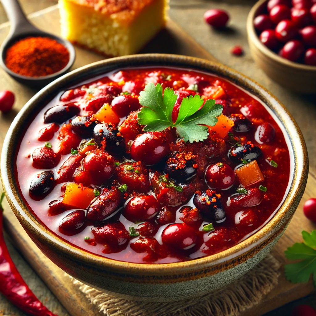 Sweet and Spicy Cranberry Chili